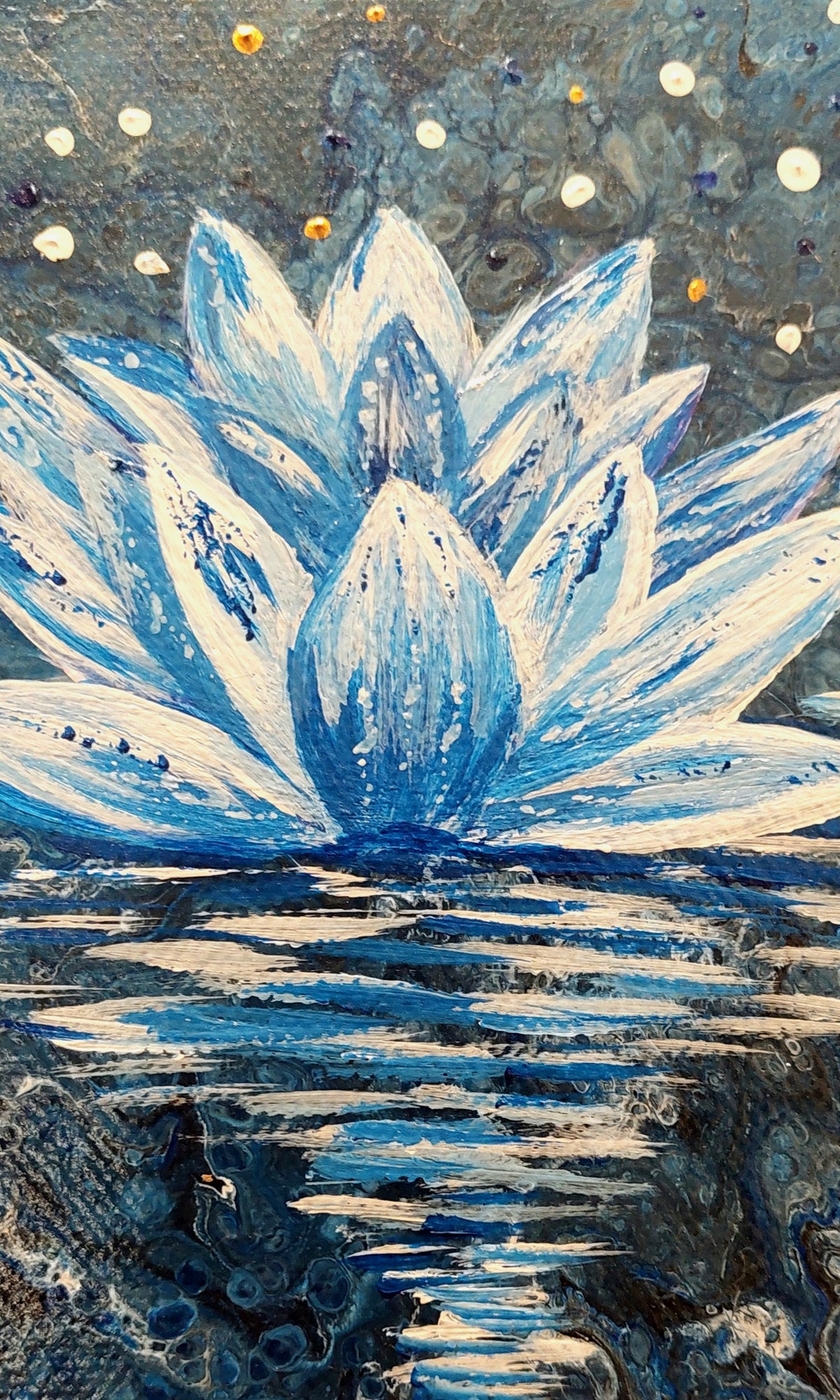 Blue Lotus 8x10 Acrylic