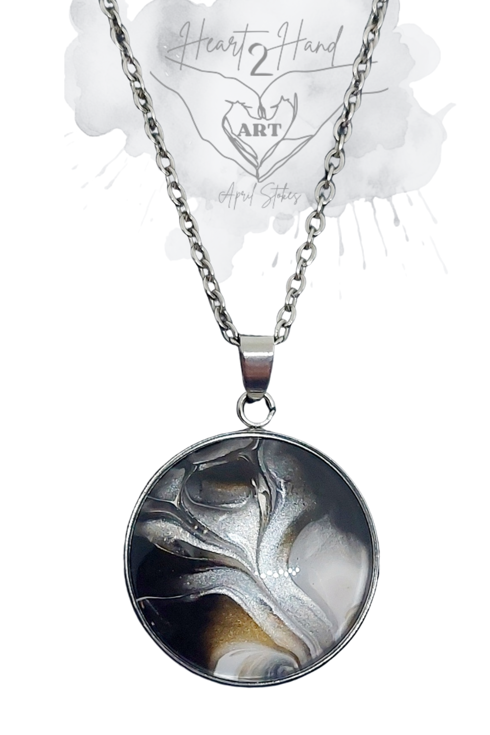 Round Pendant - Stainless Steel