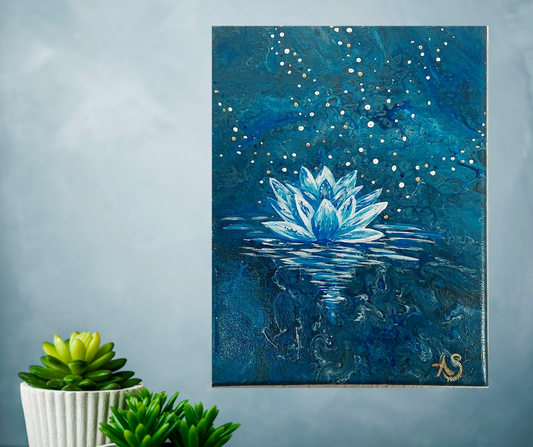 Blue Lotus 8x10 Acrylic